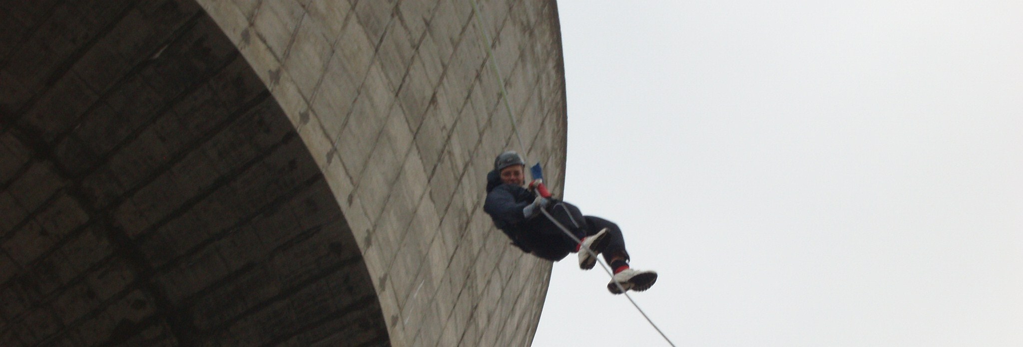 Raising Money By Jumping Off The Water Tower Canford Heath Michael