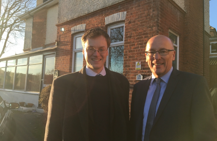 Michael visiting Bournemouth Churches Housing Association