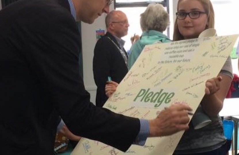 Michael signs pledge