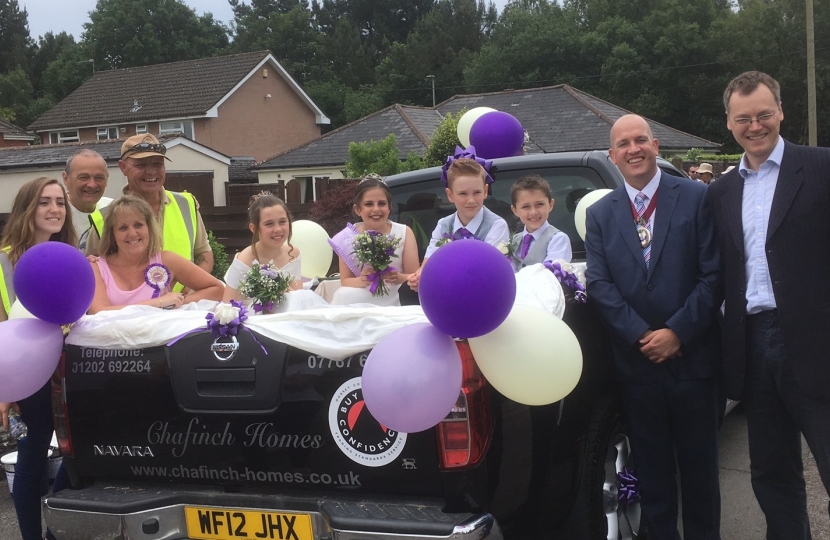 Michael at Corfe Mullen carnival