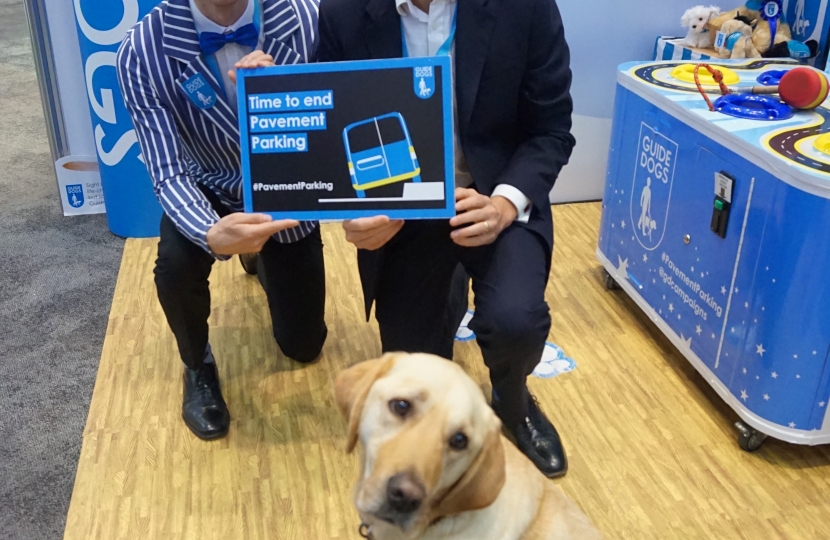 Michael meets Guide Dogs