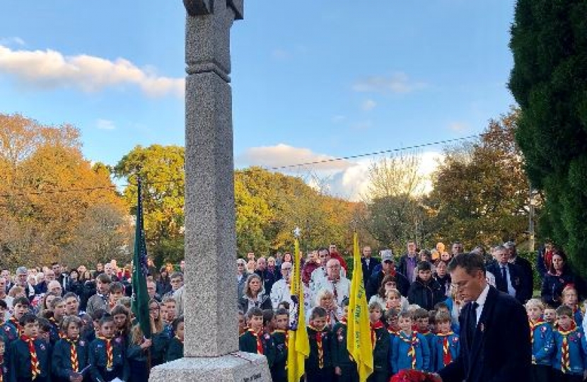 Laying wreath