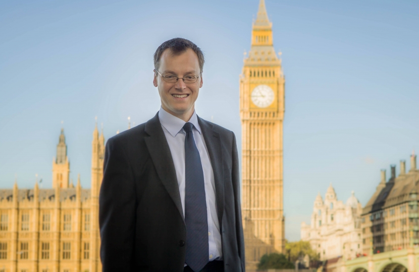 Michael outside Parliament