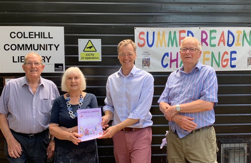 Michael at Colehill Library