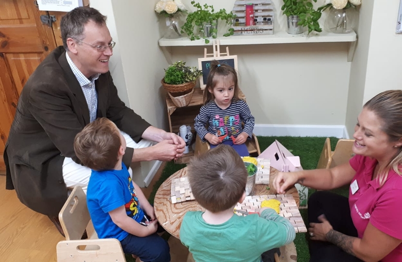 Michael visiting nursery