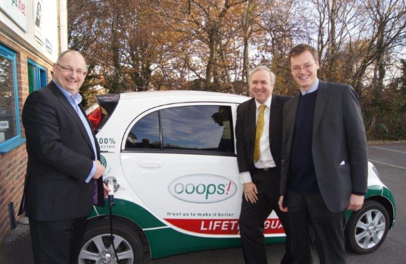 Paul Booker, Robert Syms MP and Michael Tomlinson