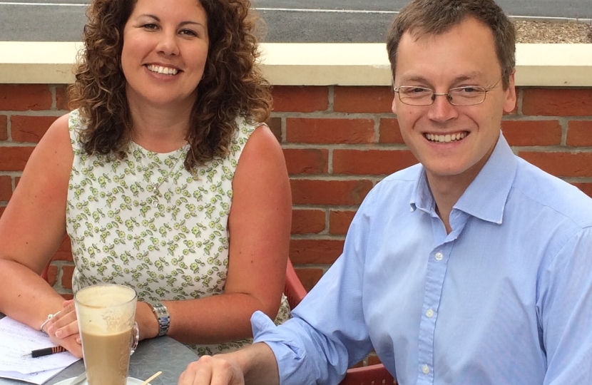 Michael & Gemma at Costa in Upton