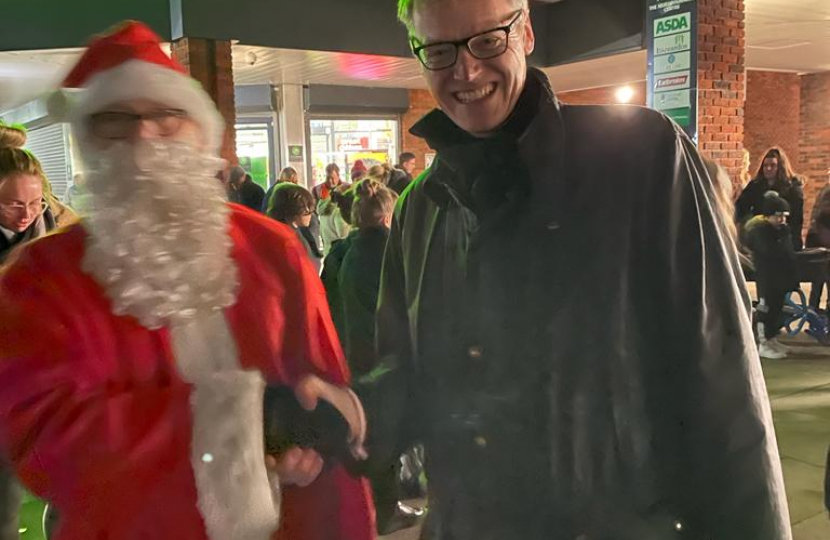 Michael with Father Christmas