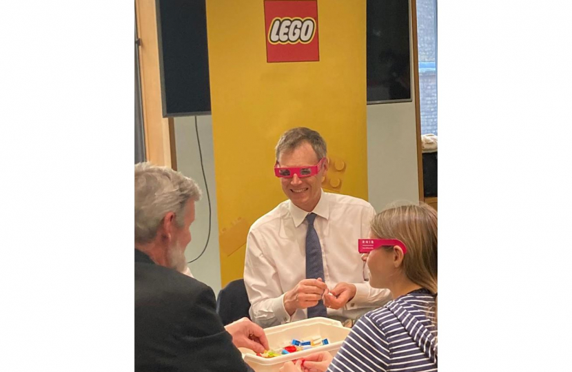 Michael at Lego event