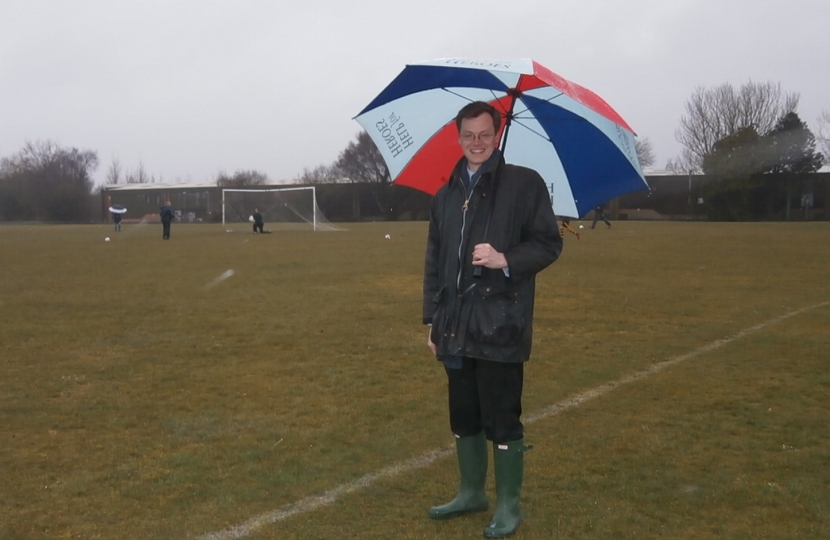 Michael Tomlinson on the touchline