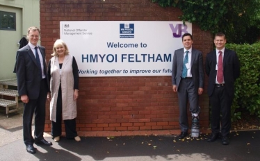 Michael visiting Feltham YOI