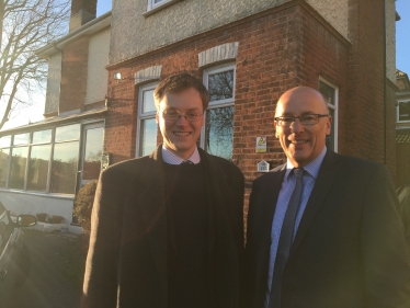 Michael visiting Bournemouth Churches Housing Association