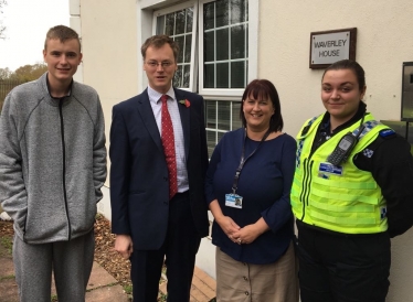 Michael visiting Waverley House