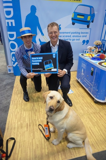 Michael meets Guide Dogs