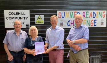 Michael at Colehill Library