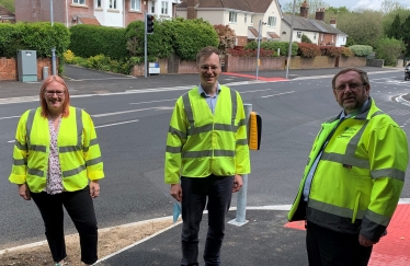 Michael with councillors