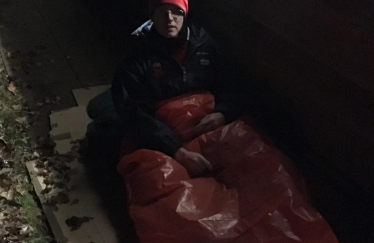 Michael sleeping rough