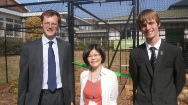 Michael Tomlinson, Cllr May Haines and Adam Hinks