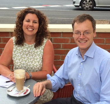 Michael & Gemma at Costa in Upton