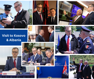 Montage of photos in albania and kosovo