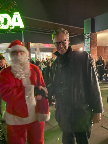 Michael with Father Christmas