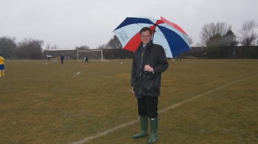 Michael Tomlinson on the touchline